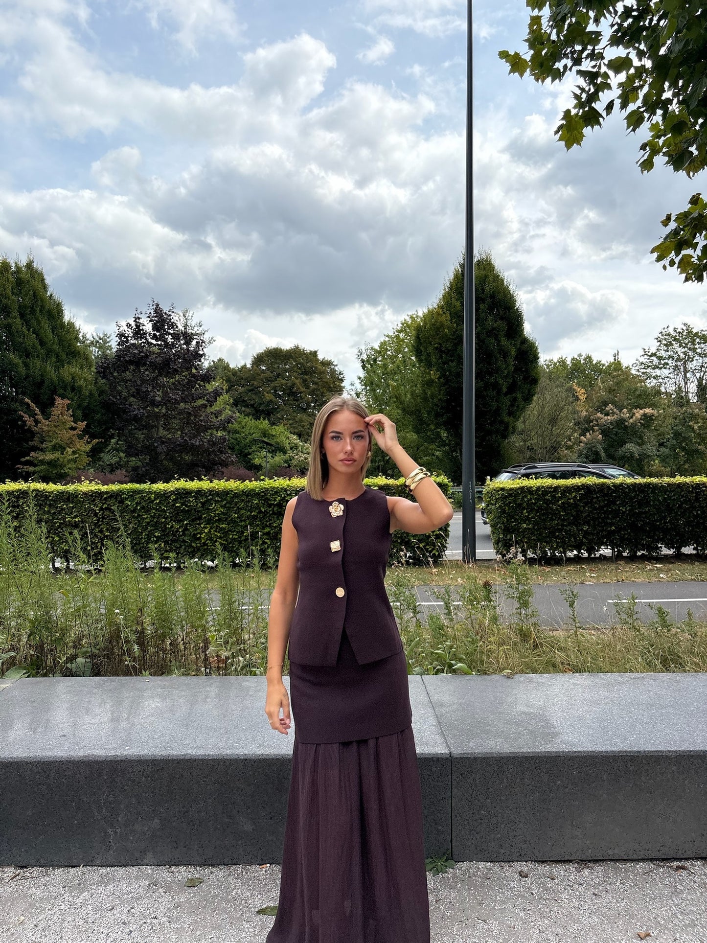 Ensemble Chic Marron