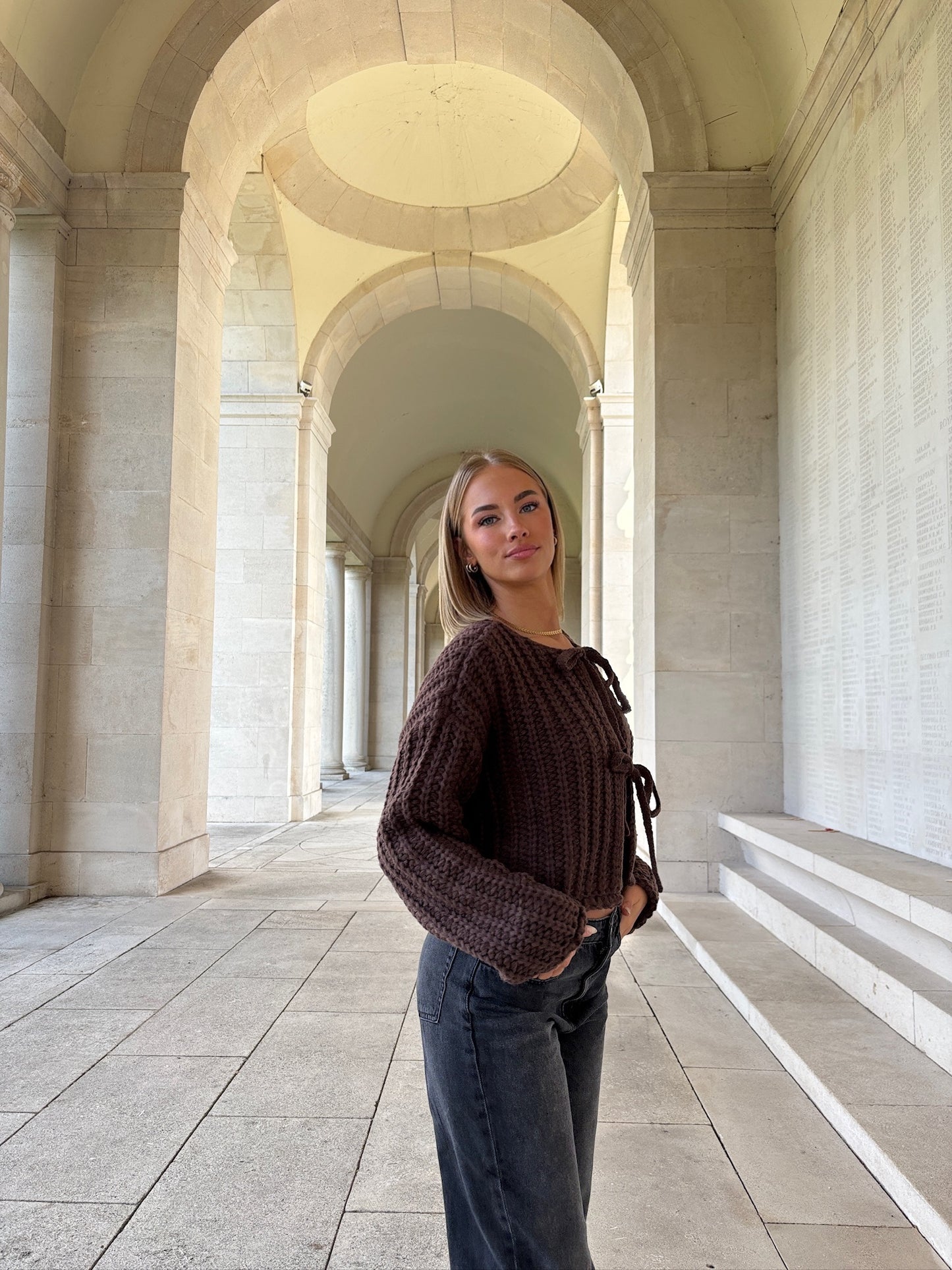 Pull "Clara" Marron