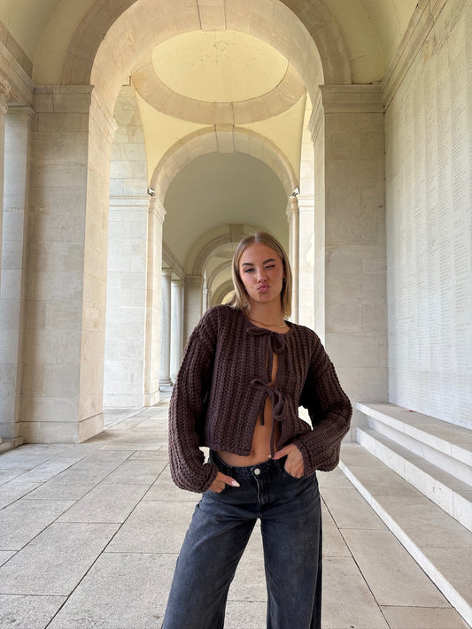 Pull "Clara" Marron