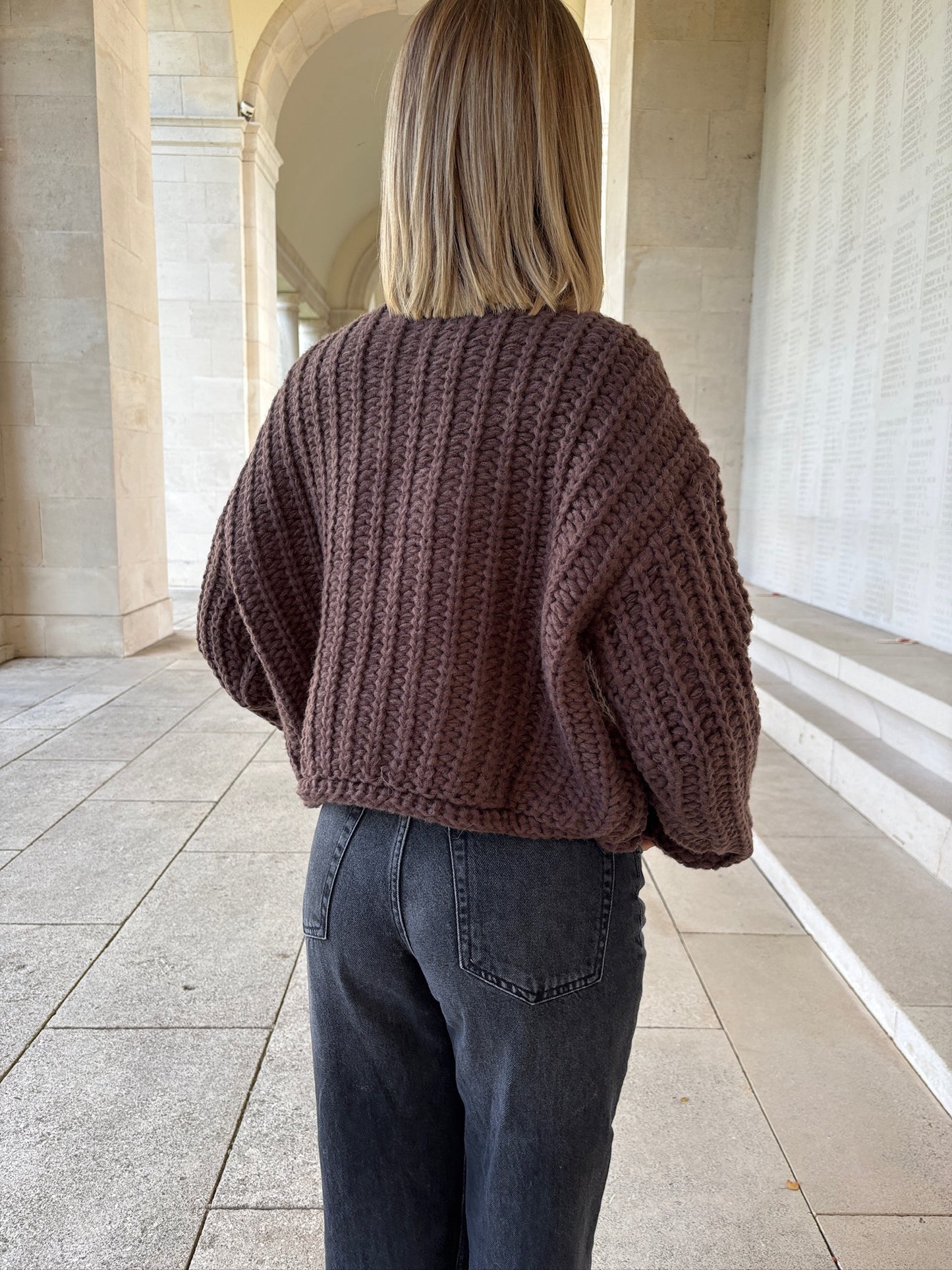 Pull "Clara" Marron