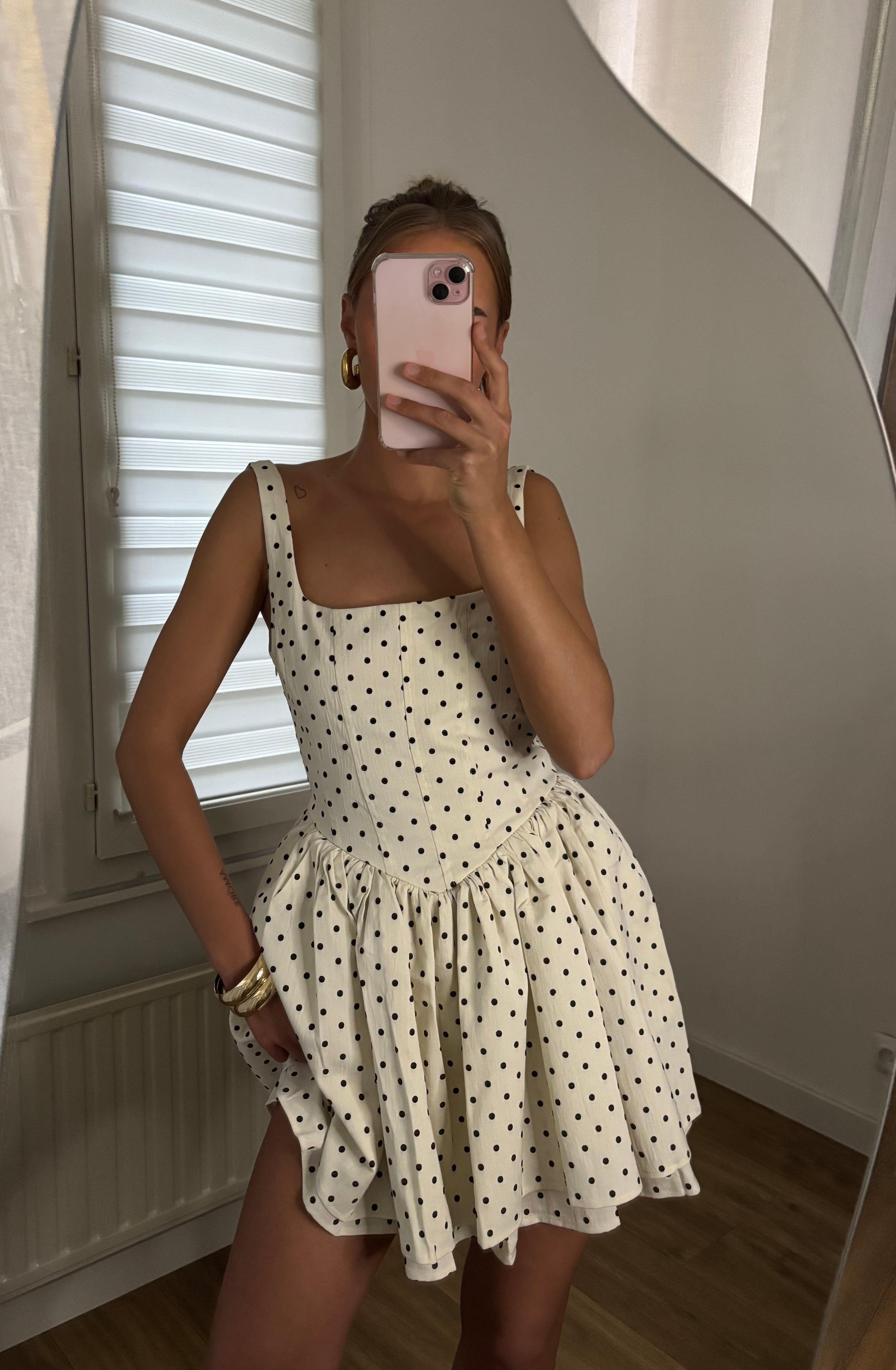 Robe à pois