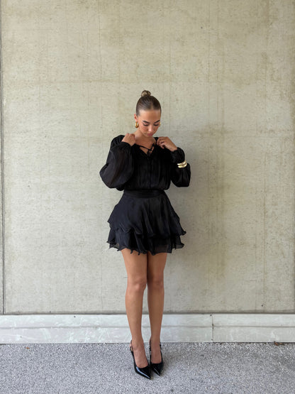 Robe courte noir